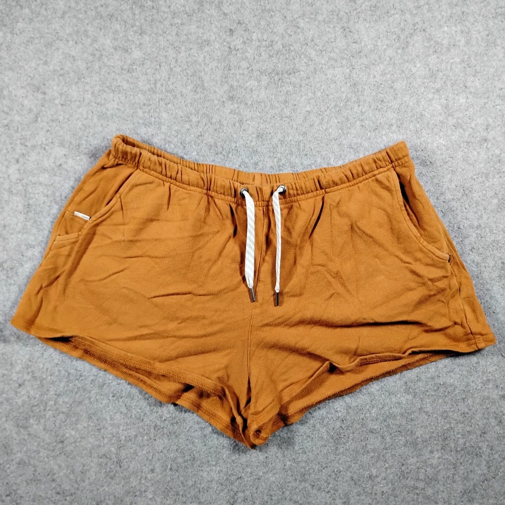 Vuori Sunnyside Sweat Short Women's Medium Cinnamon Brown Organic Terry Cotton